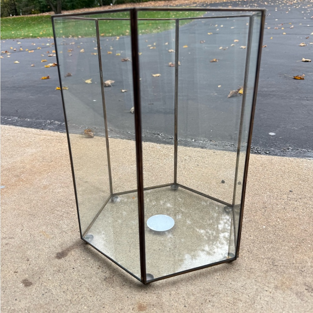 Serena & Lily Glass Hexagonal Lantern
